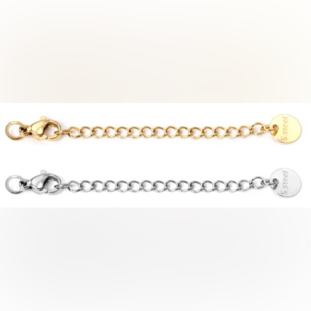 Gold & Silver Necklace Extenders Adjustable Chain Lengths